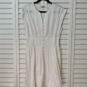 White Button-Down Dress